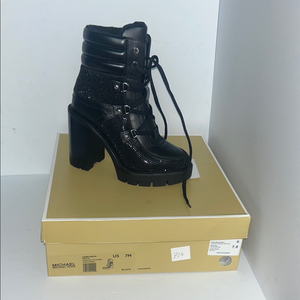 Michael Kors Asher heeled bootie BLACK